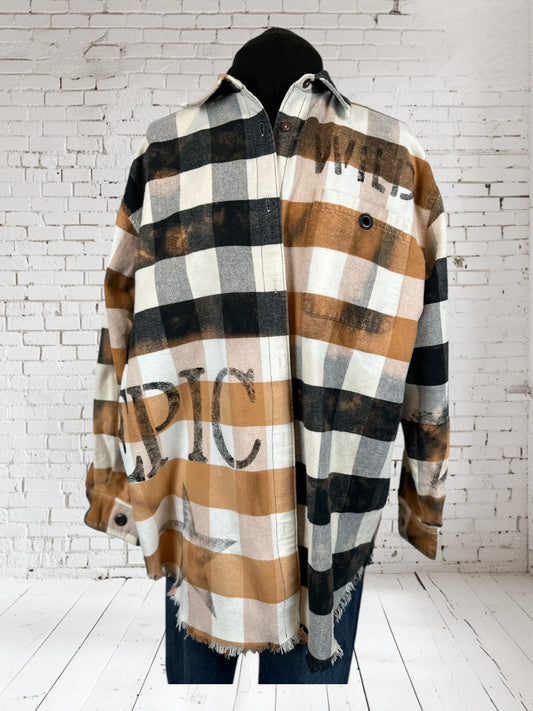 Stenciled Flannel